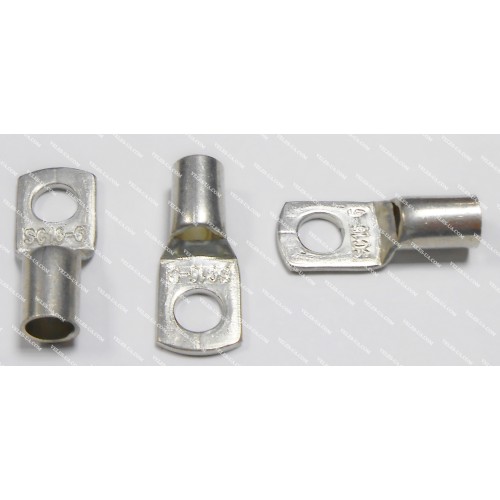 Клема силова тип ''O'' d6,0mm на дріт 16кв,мм Мідь Оцинкована, 6AWG, не ізольоване (артикул: 17-0907.) Клема силова тип ''O'' d6,0mm на дріт 16кв,мм Мідь Оцинкована, 6AWG, не ізольоване (артикул: 17-0907.)