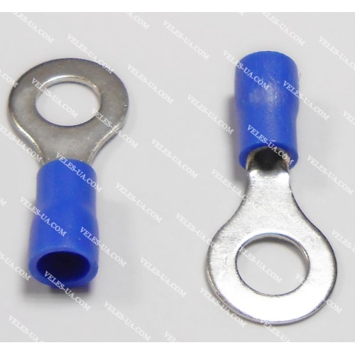 Клема тип ''O'' d6,5mm на дріт 1,5-2,5кв,мм ізольована BL (артикул: 17-1027.) Клема тип ''O'' d6,5mm на дріт 1,5-2,5кв,мм ізольована BL (артикул: 17-1027.)