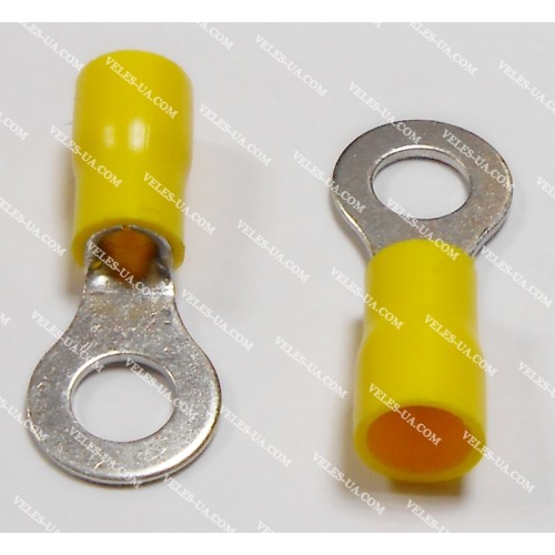 Клема тип ''O'' d6,5mm на дріт 4-6кв,мм, ізольована Y RV 5-6 (артикул: 17-1029.) Клема тип ''O'' d6,5mm на дріт 4-6кв,мм, ізольована Y RV 5-6 (артикул: 17-1029.)