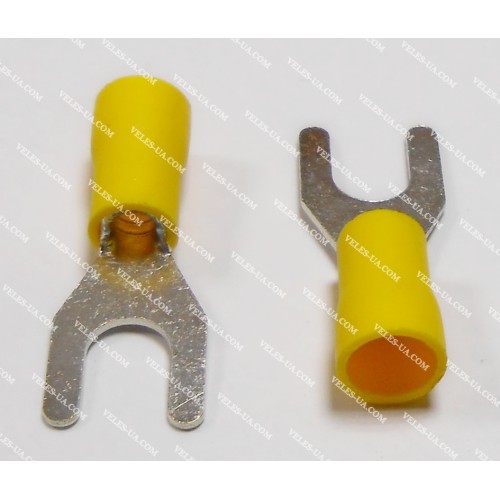 Клема тип''U'' d6,5mm на дріт 4-6кв,мм, ізольована Y SVL5-6 (артикул: 17-1229.) Клема тип''U'' d6,5mm на дріт 4-6кв,мм, ізольована Y SVL5-6 (артикул: 17-1229.)