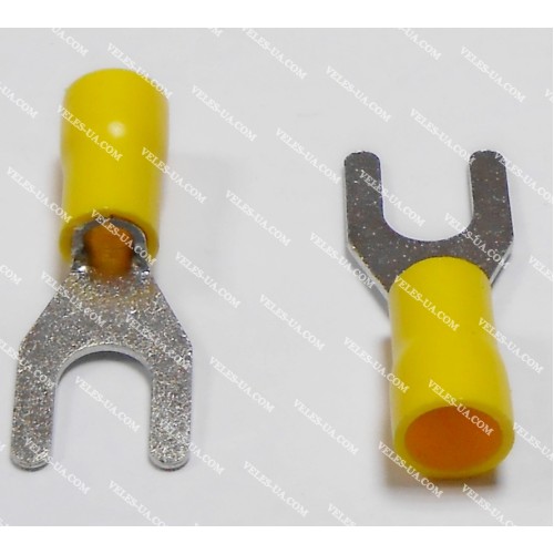 Клема тип''U'' d6,5mm на дріт 4-6кв,мм, ізольована Y 5-6 (артикул: 17-1230.) Клема тип''U'' d6,5mm на дріт 4-6кв,мм, ізольована Y 5-6 (артикул: 17-1230.)
