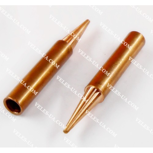 Жало до паяльної станції d=6,0mm\4.2mm L=41mm HandsKit 900M-B, мідь (конус, 1.0mm) (артикул: 18-0327.) Жало до паяльної станції d=6,0mm\4.2mm L=41mm HandsKit 900M-B, мідь (конус, 1.0mm) (артикул: 18-0327.)