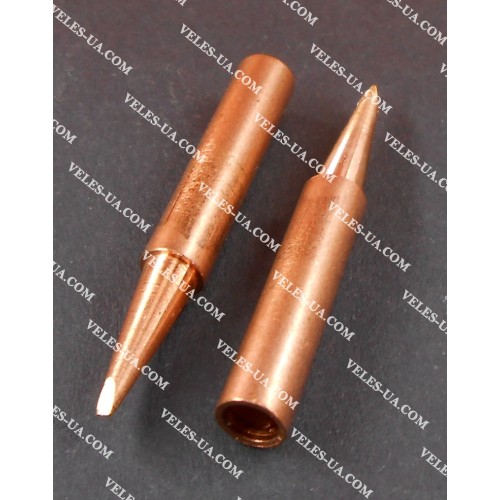 Жало до паяльної станції d=6,2mm\4.3mm L=42mm HandsKit 900M-1.6D (конус, плаский) (артикул: 18-0339.) Жало до паяльної станції d=6,2mm\4.3mm L=42mm HandsKit 900M-1.6D (конус, плаский) (артикул: 18-0339.)
