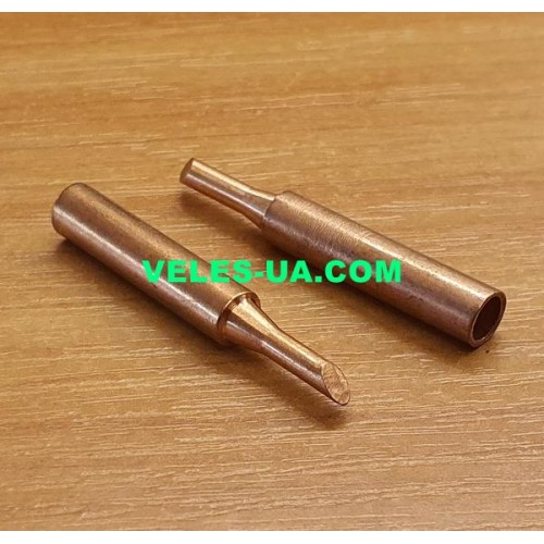 Жало до паяльної станції d=6,0mm\4.2mm L=41mm HandsKit 900M-2,9D, мідь (конус зрізаний, 2.9mm) (артикул: 18-0355.) Жало до паяльної станції d=6,0mm\4.2mm L=41mm HandsKit 900M-2,9D, мідь (конус зрізаний, 2.9mm) (артикул: 18-0355.)
