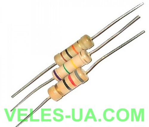 опір 1W 1,3M (артикул: 1W-1,3M) опір 1W 1,3M (артикул: 1W-1,3M)