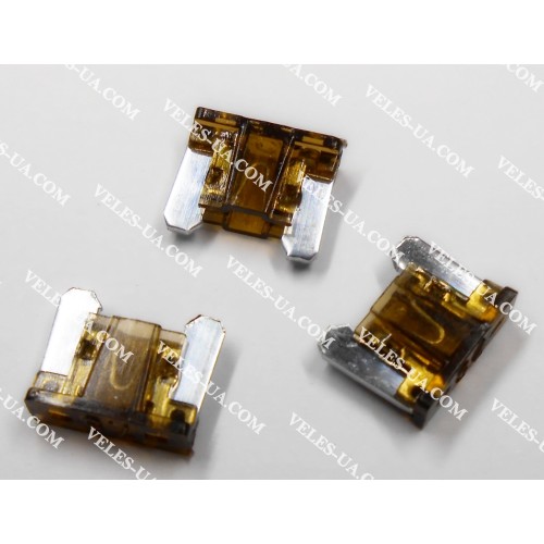Авто- ЗАПОБІЖНИКИ плоскі 7,5А SUPER-mini 10mm, коричневий (артикул: 20-0821) Авто- ЗАПОБІЖНИКИ плоскі 7,5А SUPER-mini 10mm, коричневий (артикул: 20-0821)