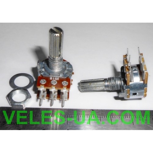 Резистор 10кОм B RV16GN-PH-15KQ (stereo) (артикул: 22-0085.) Резистор 10кОм B RV16GN-PH-15KQ (stereo) (артикул: 22-0085.)