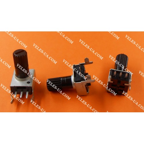 Резистор 5кОм B R0901N-13mm, 3pin, кутовий, моно (артикул: 22-0280.) Резистор 5кОм B R0901N-13mm, 3pin, кутовий, моно (артикул: 22-0280.)