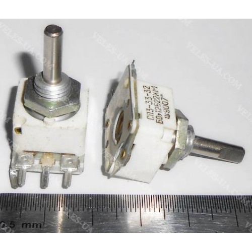 СП3-33-32 22кОм Б0,25 (ручка L=15mm) (артикул: 22-0824) СП3-33-32 22кОм Б0,25 (ручка L=15mm) (артикул: 22-0824)