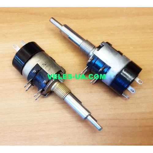 СП3-12А 1МОм 10pin (спарений з перемикачем, ручка L=45mm) (артикул: 22-0895) СП3-12А 1МОм 10pin (спарений з перемикачем, ручка L=45mm) (артикул: 22-0895)