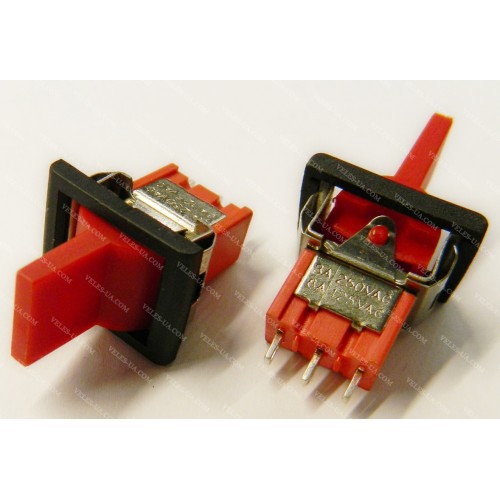 RLS103-F1 тумблер з клавішою ON-OFF-ON 3P ЧЕРВОНА 3A/250VAC (артикул: 23-0105.RD) RLS103-F1 тумблер з клавішою ON-OFF-ON 3P ЧЕРВОНА 3A/250VAC (артикул: 23-0105.RD)