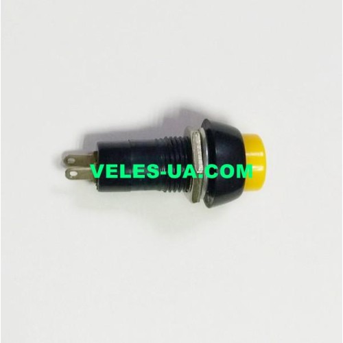 PBS11A Вимикач кнопк. круглий з фікс. ON-OFF 2P ЖОВТИЙ AC125V/3A; AC250V/1A d12xL40 (артикул: 23-0222.Y) PBS11A Вимикач кнопк. круглий з фікс. ON-OFF 2P ЖОВТИЙ AC125V/3A; AC250V/1A d12xL40 (артикул: 23-0222.Y)