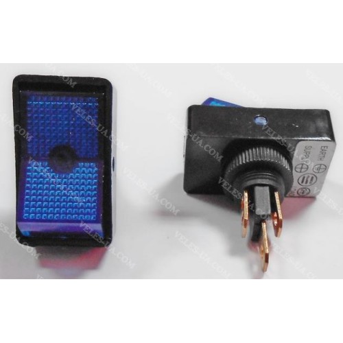 ASW-11D Авто- перемикач клавішний з пісвідкою ON-OFF 3P СИНІЙ 20A/12VCD (артикул: 23-0310.BL) ASW-11D Авто- перемикач клавішний з пісвідкою ON-OFF 3P СИНІЙ 20A/12VCD (артикул: 23-0310.BL)