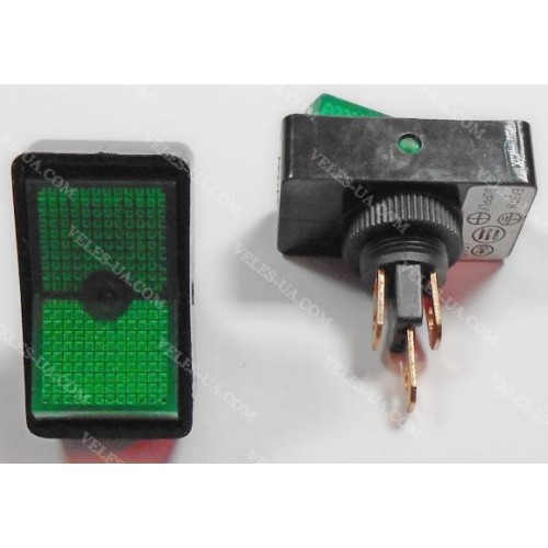 ASW-11D Авто- перемикач клавішний з пісвідкою ON-OFF 3P ЗЕЛЕНИЙ 20A/12VCD (артикул: 23-0310.GN) ASW-11D Авто- перемикач клавішний з пісвідкою ON-OFF 3P ЗЕЛЕНИЙ 20A/12VCD (артикул: 23-0310.GN)
