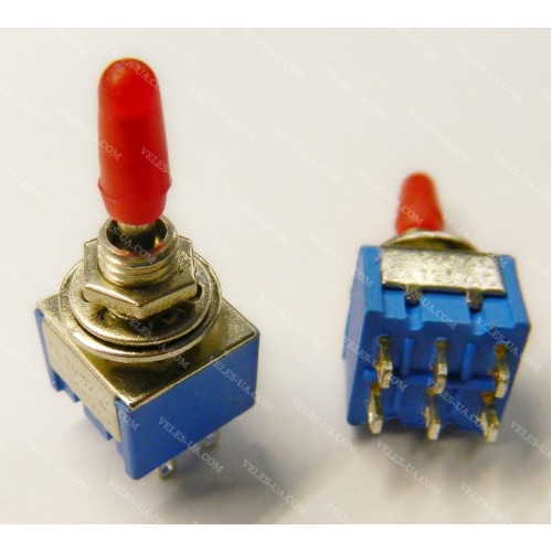 тумблер MTS-203-A2 ON-OFF-ON 6pin 3A/125VAC; 1A/250VAC (артикул: 23-0412.) тумблер MTS-203-A2 ON-OFF-ON 6pin 3A/125VAC; 1A/250VAC (артикул: 23-0412.)