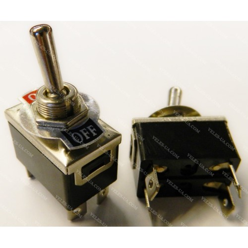 Тумблер big 4pin ON-OFF вив.пайка 125VAC 10A / 250VAC 6A (артикул: 23-0457.) Тумблер big 4pin ON-OFF вив.пайка 125VAC 10A / 250VAC 6A (артикул: 23-0457.)