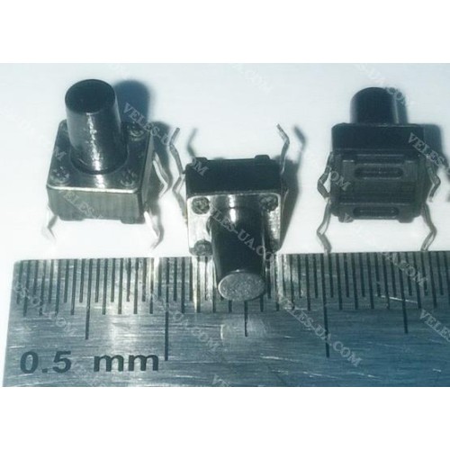 кнопка тактова 6х6х 8,0, 4pin 4мм, шток мм (артикул: 23-0507.) кнопка тактова 6х6х 8,0, 4pin 4мм, шток мм (артикул: 23-0507.)