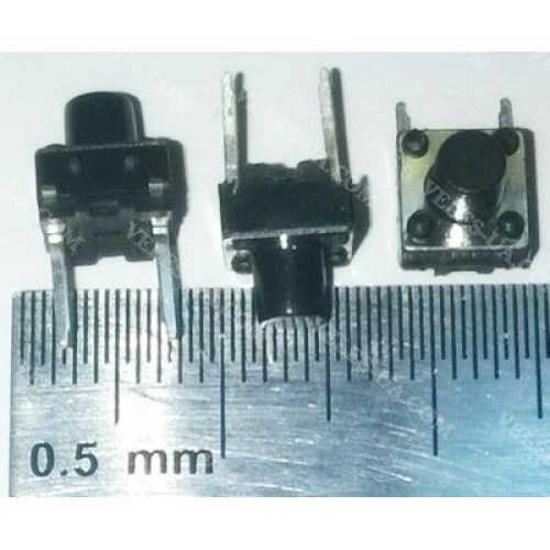кнопка тактова 6х6х 7,0, 2pin 14мм, шток мм (артикул: 23-0519.) кнопка тактова 6х6х 7,0, 2pin 14мм, шток мм (артикул: 23-0519.)