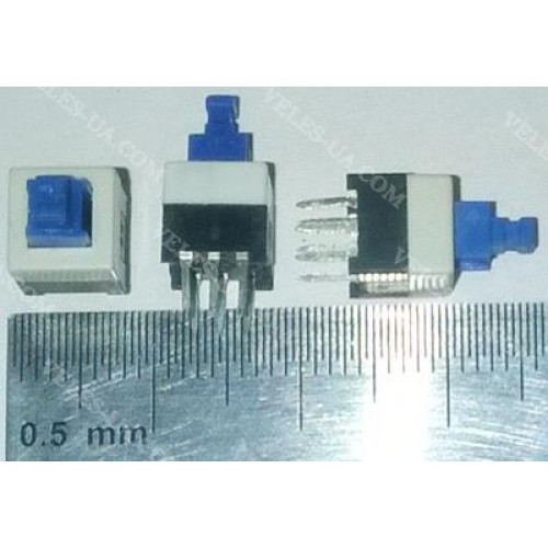кнопка 7,0х7,0х13, 6pin 4,5мм, шток мм (ON)-OFF без фіксації (артикул: 23-0540.) кнопка 7,0х7,0х13, 6pin 4,5мм, шток мм (ON)-OFF без фіксації (артикул: 23-0540.)