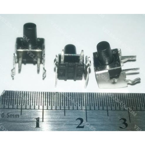 кнопка тактова КУТОВА 6х6х 8.5, 2pin 7мм, шток мм (артикул: 23-0547.) кнопка тактова КУТОВА 6х6х 8.5, 2pin 7мм, шток мм (артикул: 23-0547.)