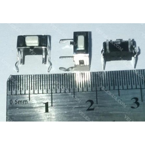 кнопка тактова КУТОВА 6х3,5х 4,3, 2pin, шток мм (артикул: 23-0565.) кнопка тактова КУТОВА 6х3,5х 4,3, 2pin, шток мм (артикул: 23-0565.)