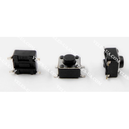 кнопка тактова SMD 6х6х 5, 4pin, шток 1,5мм (артикул: 23-0580.) кнопка тактова SMD 6х6х 5, 4pin, шток 1,5мм (артикул: 23-0580.)