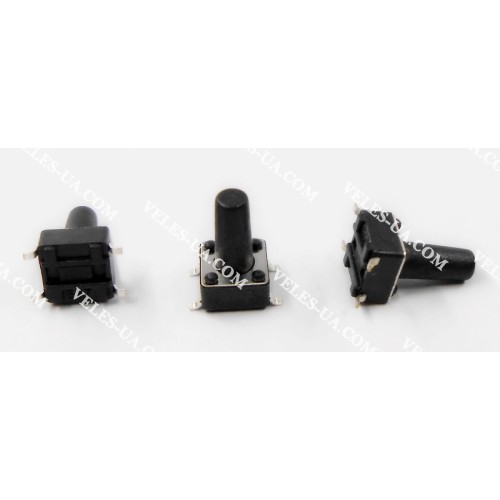 кнопка тактова SMD 6х6х11, 4pin, шток 7,5мм (артикул: 23-0585.) кнопка тактова SMD 6х6х11, 4pin, шток 7,5мм (артикул: 23-0585.)