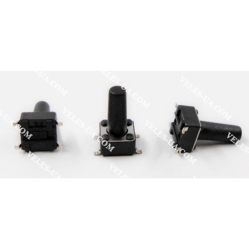 кнопка тактова SMD 6х6х12, 4pin, шток 8,5мм (артикул: 23-0586.) кнопка тактова SMD 6х6х12, 4pin, шток 8,5мм (артикул: 23-0586.)