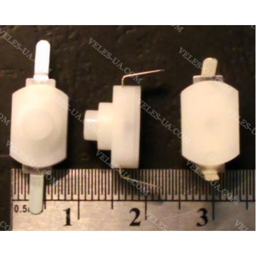 Мікрик 2pin 12х8х7мм з фіксацією 30V 1A (для фонариків) W, Cu PBS-128 (артикул: 23-0627.W) Мікрик 2pin 12х8х7мм з фіксацією 30V 1A (для фонариків) W, Cu PBS-128 (артикул: 23-0627.W)
