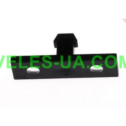 Фіксатор для мікрика 2pin мм з фіксацією ON-OFF 30V 1A (для меблі) чорний (артикул: 23-0698.BK) Фіксатор для мікрика 2pin мм з фіксацією ON-OFF 30V 1A (для меблі) чорний (артикул: 23-0698.BK)