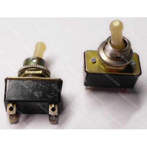 тумблер Т-2 (ON-OFF, 4 pin), СССР (артикул: 23-0758.) тумблер Т-2 (ON-OFF, 4 pin), СССР (артикул: 23-0758.)