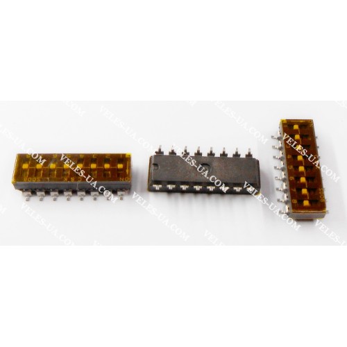 мікро-перемикач SMD 16pin, 8 положень, пайка на плату (артикул: 23-0767.) мікро-перемикач SMD 16pin, 8 положень, пайка на плату (артикул: 23-0767.)