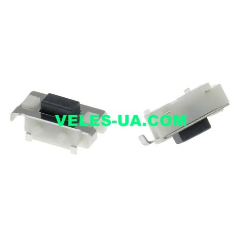 кнопка тактова SMD КУТОВА 6х3х 3,5, 2pin, шток 1мм (артикул: 23-0904.) кнопка тактова SMD КУТОВА 6х3х 3,5, 2pin, шток 1мм (артикул: 23-0904.)