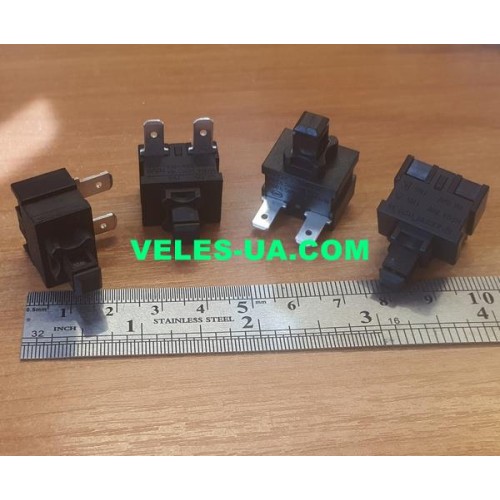 PS23-16 Кнопка для пилососа з фіксацією 220V 16A 2 контакти (артикул: 23-0938.) PS23-16 Кнопка для пилососа з фіксацією 220V 16A 2 контакти (артикул: 23-0938.)