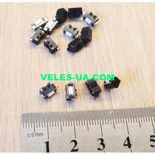 кнопка тактова SMD КУТОВА 6х3х 3,5, 2pin, шток 0,7мм (артикул: 23-0941.) кнопка тактова SMD КУТОВА 6х3х 3,5, 2pin, шток 0,7мм (артикул: 23-0941.)
