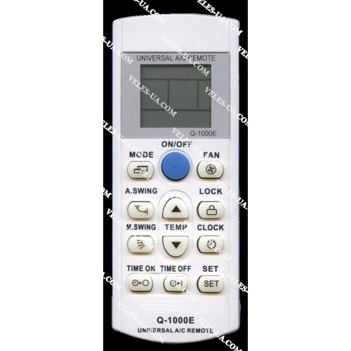 Пульт Кондиціонер HUAYU Q-1000E універсальний 1000 в 1 (артикул: 24-2179) Пульт Кондиціонер HUAYU Q-1000E універсальний 1000 в 1 (артикул: 24-2179)