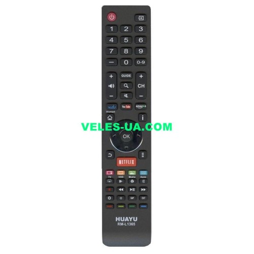 Hisense RM-L1365, універсальний для Hisense smart TV (артикул: 24-3044) Hisense RM-L1365, універсальний для Hisense smart TV (артикул: 24-3044)