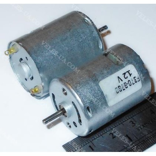 двигун DC 12V R370-8780, d27mm, L31mm (вал 2.0мм L=9мм) (артикул: 25-0388.) двигун DC 12V R370-8780, d27mm, L31mm (вал 2.0мм L=9мм) (артикул: 25-0388.)