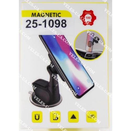 тримач телефону Magnetic H-CT302, присоска, магнітний (артикул: 25-1098) тримач телефону Magnetic H-CT302, присоска, магнітний (артикул: 25-1098)