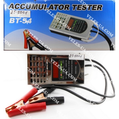 тестер BT54C 12V, для автомобільних акумуляторів (артикул: 25-4006.) тестер BT54C 12V, для автомобільних акумуляторів (артикул: 25-4006.)