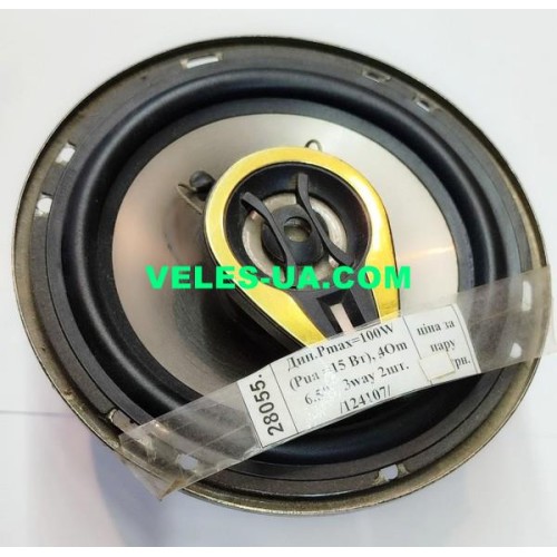 Дин.Pmax=100W (Рua=15 Вт), 6.5 Дин.Pmax=100W (Рua=15 Вт), 6.5