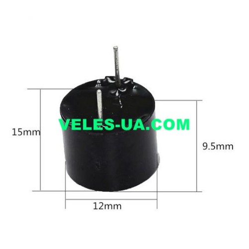 Бузер DC 3V з генератором KPX-1203B, d12x9.5mm, 85dB, 2.3+-0.3kHz (артикул: 28-0768.) Бузер DC 3V з генератором KPX-1203B, d12x9.5mm, 85dB, 2.3+-0.3kHz (артикул: 28-0768.)