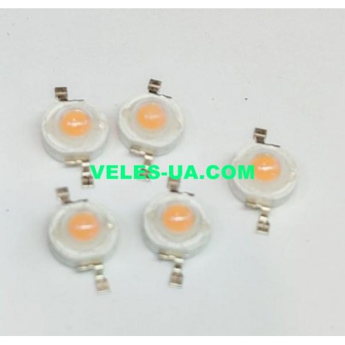 світлодіод 3W/3,2…3,4V/700mA 180-200Lm 400-840нм FITO- для рослин (без пластіни) (артикул: 29-0035.FT) світлодіод 3W/3,2…3,4V/700mA 180-200Lm 400-840нм FITO- для рослин (без пластіни) (артикул: 29-0035.FT)