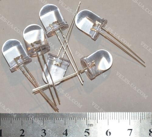 світлодіод d10mm ЖОВТИЙ прозорий, 5кд, 589nm, 2.2V (артикул: 29-0102.) світлодіод d10mm ЖОВТИЙ прозорий, 5кд, 589nm, 2.2V (артикул: 29-0102.)