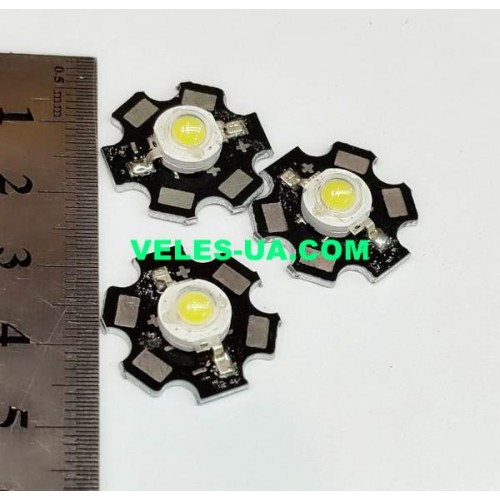 світлодіод 5W/3.2-3.8V/300-1500mA, 148-470Lm, 6000K, БІЛИЙ ХОЛОДНИЙ (на радіаторі) (артикул: 29-0159.WC) світлодіод 5W/3.2-3.8V/300-1500mA, 148-470Lm, 6000K, БІЛИЙ ХОЛОДНИЙ (на радіаторі) (артикул: 29-0159.WC)
