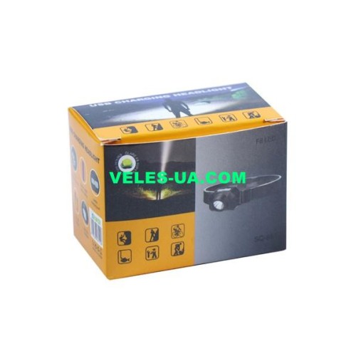 Ліхтарик налобний USB CHARGING HEADLIGHT SQ-851 (T-1682-1), mikroUSB, на акумуляторі (артикул: 29-0618.) Ліхтарик налобний USB CHARGING HEADLIGHT SQ-851 (T-1682-1), mikroUSB, на акумуляторі (артикул: 29-0618.)