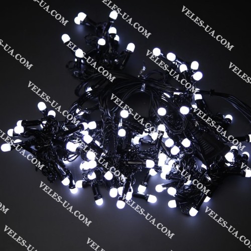 гірлянда 500LED WC, Шарик малий матовий, біла, чорний дріт, до 100м (артикул: 29-0752.WC-BK) гірлянда 500LED WC, Шарик малий матовий, біла, чорний дріт, до 100м (артикул: 29-0752.WC-BK)
