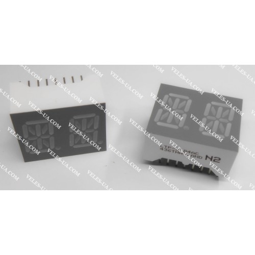 LED індикатор 2 роз., Катод, Y, 0.54 LED індикатор 2 роз., Катод, Y, 0.54