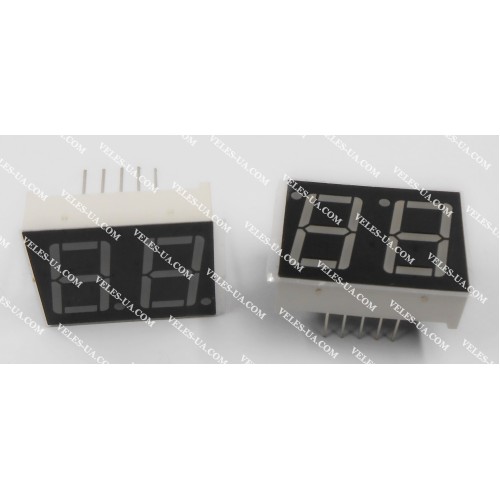 LED індикатор 2 роз., Анод, RD, 0.56 LED індикатор 2 роз., Анод, RD, 0.56