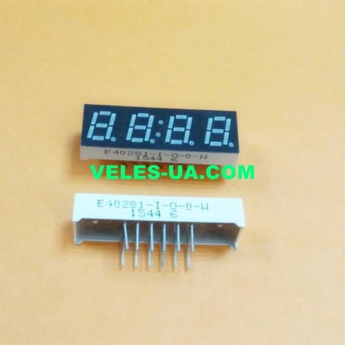 LED індикатор 4 роз., Катод, RD, 0,28 LED індикатор 4 роз., Катод, RD, 0,28